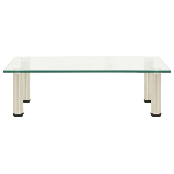 vidaXL TV stol&iacute;k, priehľadn&yacute; 60x35x17 cm, tvrden&eacute; sklo