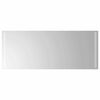 vidaXL Zrkadlo do k&uacute;peľne s LED Priehľadn&aacute; 100 x 40 cm tvrden&eacute; sklo