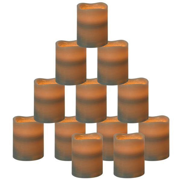 vidaXL Bezplameňové LED sviečky s diaľkovým ovládaním 24 ks biele