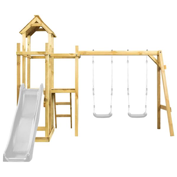 vidaXL Hracia veža 285x120x226,5 cm impregnovan&aacute; borovica