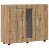 vidaXL Dreven&aacute; skrinka s &uacute;ložiskom Remeseln&yacute; dub 88,5 x 30,5 x 73 cm