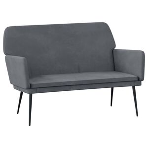 vidaXL Lavička tmavosiv&aacute; 108x79x79 cm zamat