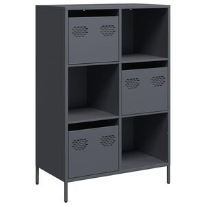 vidaXL Vysok&aacute; skrinka antracit 68x39x103,5 cm oceľ