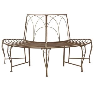 vidaXL Stromov&aacute; lavička 4 -miestne 160 x 80 x 89 cm steel