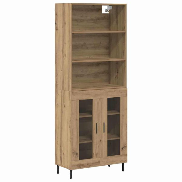 vidaXL Highboard Remeseln&yacute; dub 69,5 x 34 x 180 cm