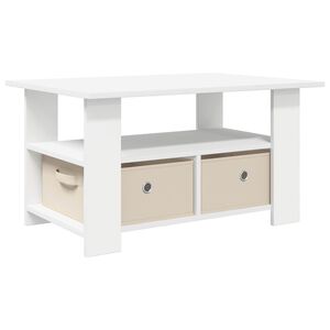 vidaXL Konferenčn&yacute; stol&iacute;k Biela 77 x 55 x 42 cm Kompozitn&eacute; drevo