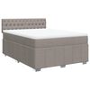 vidaXL Boxspring posteľ s matracom sivohned&yacute; 140x190 cm l&aacute;tka