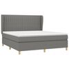 vidaXL Boxspring posteľ s matracom tmavosiv&aacute; 180x200 cm l&aacute;tka