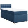 vidaXL Boxspring posteľ s matracom modr&aacute; 100x200 cm l&aacute;tka