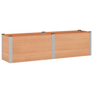 vidaXL Vyv&yacute;&scaron;en&yacute; z&aacute;hradn&yacute; z&aacute;hon Hned&aacute; 200 x 50 x 54 cm WPC a hlin&iacute;k