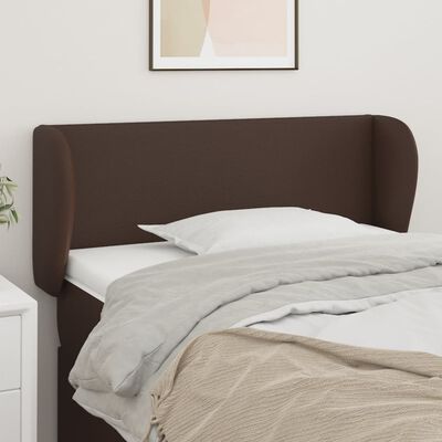 vidaXL Čelo postele so záhybmi hnedé 83x23x78/88 cm umelá koža