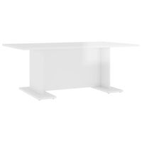 vidaXL Konferenčný stolík lesklý biely 103,5x60x40 cm drevotrieska