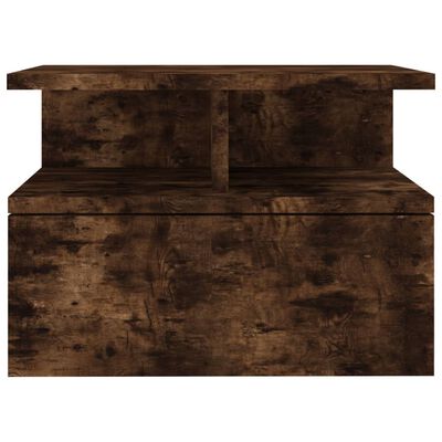 vidaXL Nástenný nočný stolík dymový dub 40x31x27 cm spracované drevo