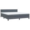 vidaXL Box Spring Posteľ s matracom tmavo&scaron;ed&aacute; 200x210 cm Zamat