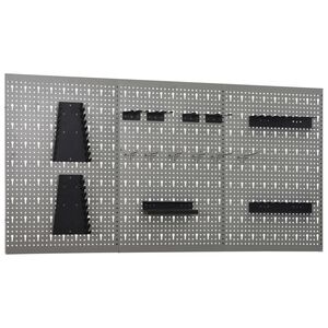 vidaXL N&aacute;stenn&eacute; z&aacute;vesn&eacute; panely na n&aacute;radie 3 ks 40x58 cm oceľov&eacute;