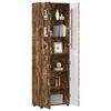 vidaXL Highboard FLORIN Dymov&aacute; dub 60 x 35 x 182 cm Kompozitn&eacute; drevo