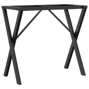 vidaXL Nohy jed&aacute;lensk&eacute;ho stola X-r&aacute;m 80x40x73 cm oceľ