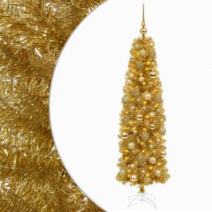 vidaXL Umel&yacute; &scaron;t&iacute;hly vianočn&yacute; stromček s ozdobami 180 cm 300 LED