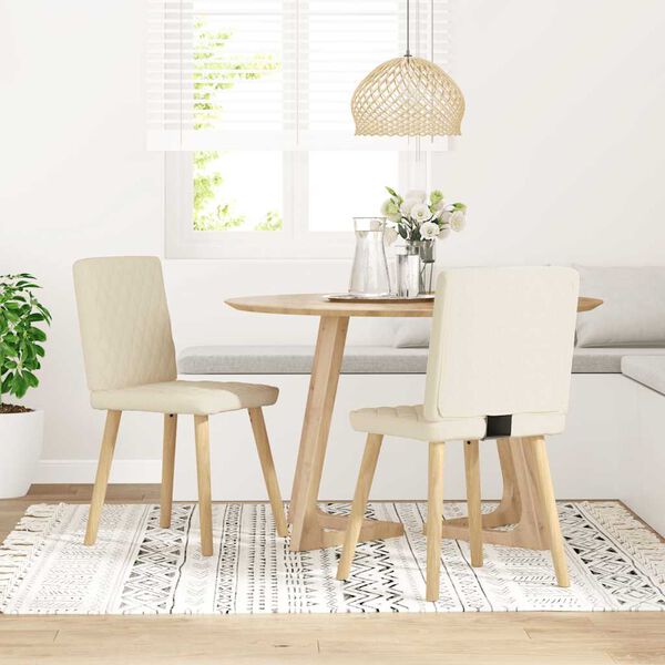 vidaXL Jed&aacute;lensk&eacute; stoličky 2 ks ľan