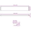 vidaXL Parapetn&eacute; dosky Hned&eacute; drevo 160 x 25 x 4,5 cm PVC