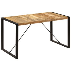 vidaXL Jed&aacute;lensk&yacute; st&ocirc;l z mangovn&iacute;kov&eacute;ho dreva 140x70x75 cm
