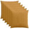 vidaXL Poťah na podložku 6 pcs HEERLEN Žlt&aacute; 80 x 80 cm man&scaron;estr