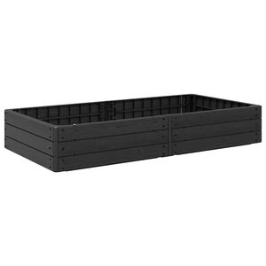 vidaXL Zv&yacute;&scaron;en&yacute; z&aacute;hon Čierna 151 x 75,5 x 25 cm PP
