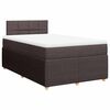 vidaXL Boxspring posteľ s matracom tmavohned&aacute; 120x190 cm l&aacute;tka