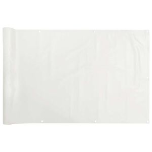 vidaXL Balk&oacute;nov&aacute; z&aacute;stena, biela 600x120 cm, PVC