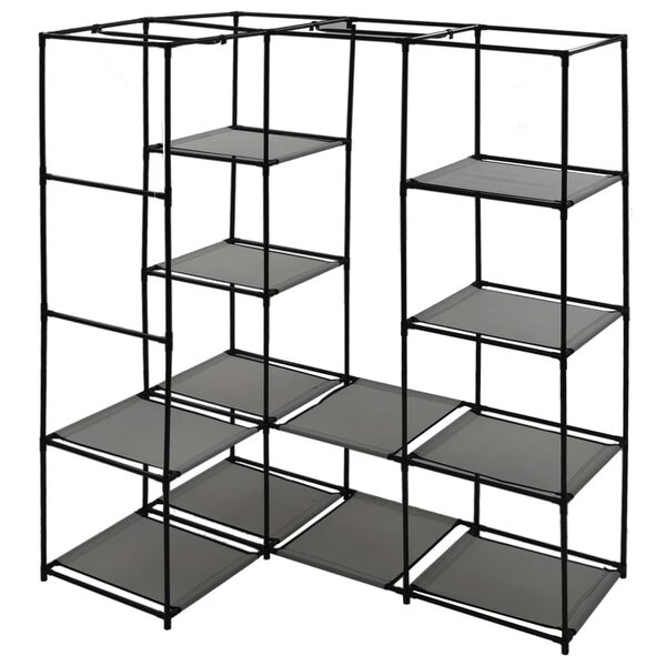 vidaXL Rohov&yacute; &scaron;atn&iacute;k siv&yacute; 130x87x169 cm