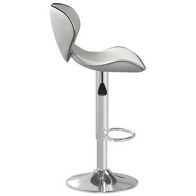 vidaXL Barová stolička biela umelá koža