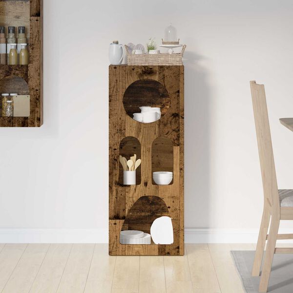 vidaXL Serv&iacute;rovacia skriňa Star&eacute; drevo 40 x 35 x 100.5 cm