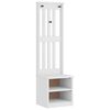 vidaXL Halov&yacute; strom SANDNES biela 45x40x159,5 cm mas&iacute;vna borovica