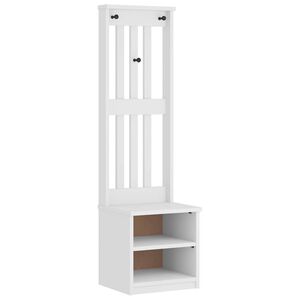 vidaXL Halov&yacute; strom SANDNES biela 45x40x159,5 cm mas&iacute;vna borovica