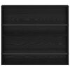 vidaXL Reg&aacute;l na časopisy s poličkou 2 pcs Čierny dub 80 x 12 x 70 cm