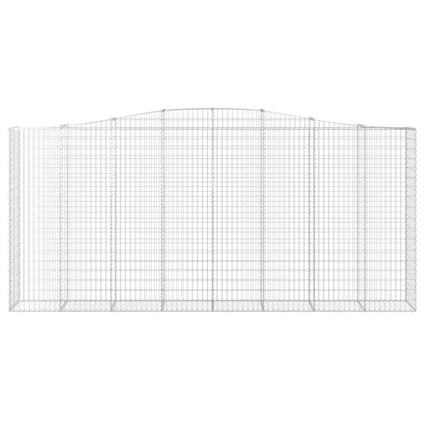 vidaXL Obl&uacute;kov&eacute; gabi&oacute;nov&eacute; ko&scaron;e 4ks 400x50x180/200cm pozinkovan&eacute; železo