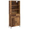 vidaXL Highboard Star&eacute; drevo 69,5 x 32,5 x 180 cm Kompozitn&eacute; drevo