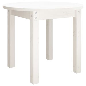vidaXL Konferenčn&yacute; stol&iacute;k biely &Oslash; 55x45 cm borovicov&yacute; mas&iacute;v