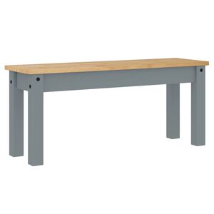 vidaXL Jed&aacute;lensk&aacute; lavica PANAMA siv&aacute; 105x30x45 cm borovicov&yacute; mas&iacute;v