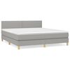 vidaXL Boxspring posteľ s matracom bledosiv&aacute; 180x200 cm l&aacute;tka