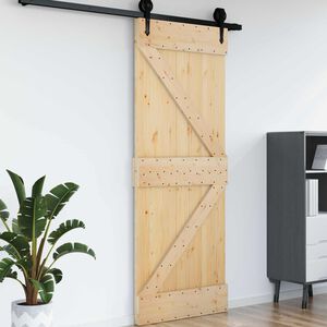 vidaXL Dvere NARVIK 80 x 210 cm Mas&iacute;vne borovicov&eacute; drevo (neupraven&eacute;)