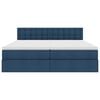 vidaXL &Uacute;ložn&aacute; posteľ s matracmi Modr&aacute; 180 x 200 cm Umel&aacute; koža