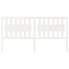vidaXL Čelo postele biele 185,5x4x100 cm mas&iacute;vna borovica