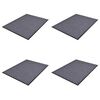 vidaXL PVC Rohožky pred dvere 4 ks siv&eacute; 90x60 cm