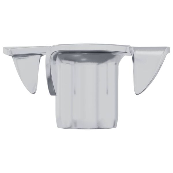 vidaXL Pr&uacute;dov&aacute; T-matica 2 pcs Strieborn&aacute; M6 mm Oceľ