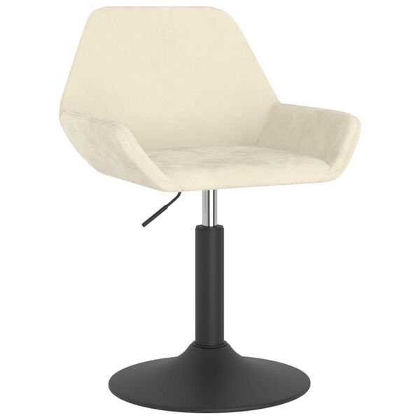 vidaXL Barov&aacute; stolička kr&eacute;mov&aacute; zamatov&aacute;