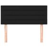 vidaXL Čelo postele čierne 80x5x78/88 cm látka