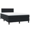 vidaXL Posteľn&yacute; r&aacute;m boxspring s matracom čierny 120x210 cm zamat