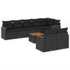 vidaXL Patio Sofa Set 8-miestne Black