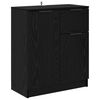 vidaXL Serv&iacute;rovacia skriňa Čierny dub 60 x 30 x 70 cm Kompozitn&eacute; drevo